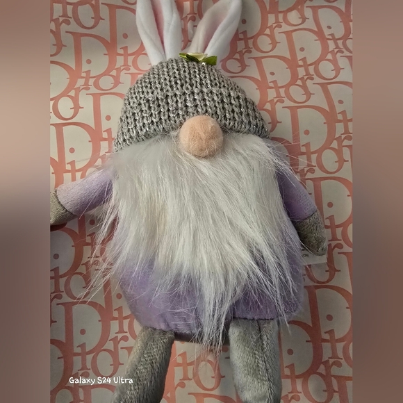 Easter Bunny Rabbit Gnome Plush Shelf Sitter Home Decor Toy NEW, Price For 1 - Picture 8 of 13